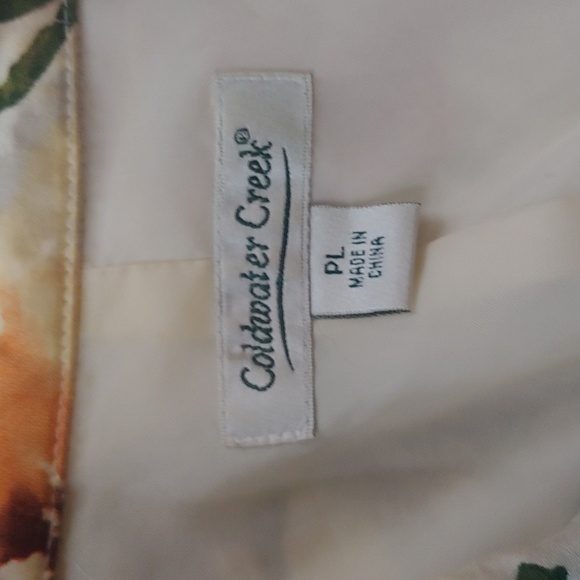 COLDWATER CREEK WATERCOLOR FLORAL BLAZER - Picture 4 of 8